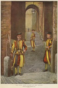 Les Gardes suisses du Pape au Vatican - Harry Hamilton Johnston