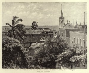 Vue de la ville depuis le consulat britannique, Mozambique