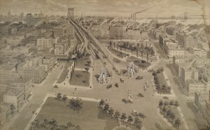 Place de Brooklyn du pont de Manhattan, vers 1917
