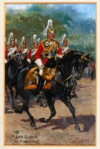 1st Life Guards, en escorte royale