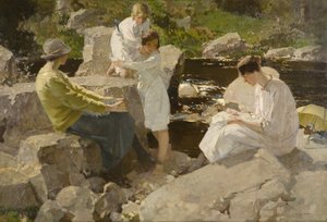 Vacances, vers 1920