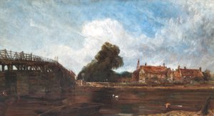 Vieux pont de Hampton Court, vers 1875