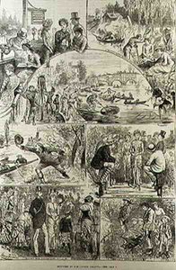 Croquis à la régate de Henley, de The Illustrated London News, 7 février 1881