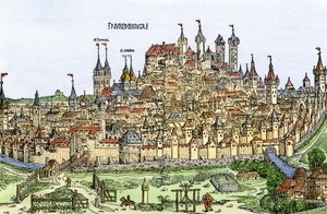 Vue de la ville de Nuremberg, Allemagne