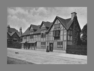 Maison de Shakespeare, Stratford-on-Avon, vers 1900