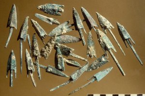 Pointes de flèches trouvées dans la Citadelle de Jérusalem
