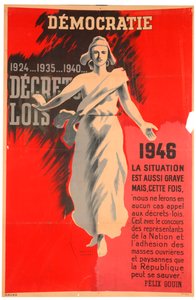 Affiche pro-démocratie française, 1946 - Havas