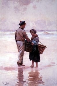 Enfants pêcheurs bretons