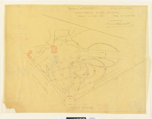 Plan du jardin, Château d