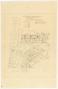 Plan, Projet de Lotissement, rue Gros et rue de la Fontaine, Paris - Hector Guimard