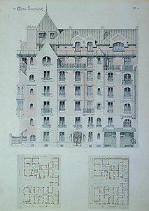 La façade et le plan du 
