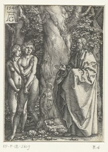 Adam et Ève honteux - Heinrich Aldegrever