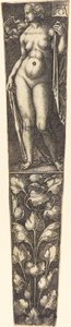 Gaine de poignard avec femme nue