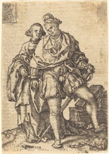 Couple dansant, 1551 - Heinrich Aldegrever