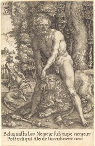 Hercule tuant le lion de Némée