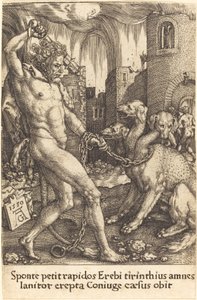 Hercule et Cerbère - Heinrich Aldegrever
