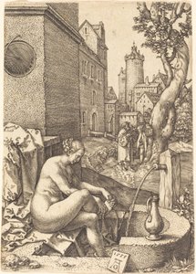 Suzanne surprise par les deux vieillards, 1555