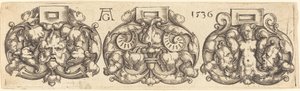 Trois boucles de ceintures côte à côte, 1536