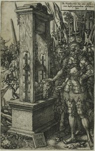 Titus Manlius décapitant son fils - Heinrich Aldegrever