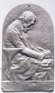 Médaillon portrait de Heinrich Heine (1797-1856)
