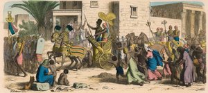 Égypte antique : Le Pharaon marchant à la guerre - Heinrich Leutemann
