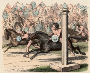 Grèce antique : Sport : Monter et descendre d