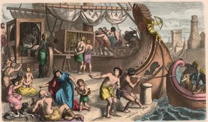 Rome antique : Voyage en mer, les animaux sauvages sont transportés pour le cirque