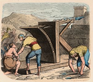 Rome antique : Armement, baliste, machine utilisée lors des sièges - Heinrich Leutemann