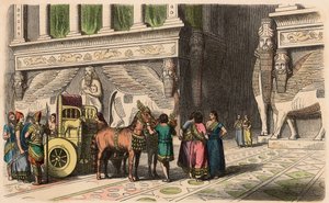Assyrien : Portail du palais - Heinrich Leutemann