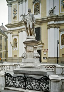 Monument en hommage au compositeur autrichien Franz Joseph Haydn (1732-1809) réalisé par Heinrich Nitter (1844-1892) 1887. Vienne, Autriche - Heinrich Natter
