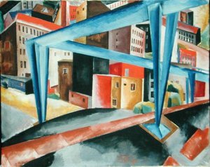 Viaduc devant le Vorsetzen à Hambourg, 1921