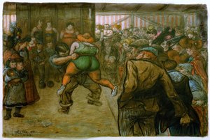 Lutte dans le théâtre de foire