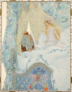 La Princesse au petit pois, de Contes de Hans Christian Andersen, pub. 1911 - Heinrich and Urban Lefler