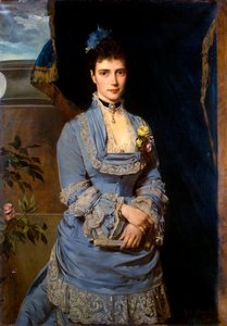 Portrait de la Grande-Duchesse Maria Fyodorovna, Princesse Dagmar du Danemark, 1847-1928, 1874