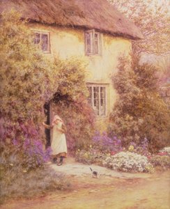 Une porte de cottage