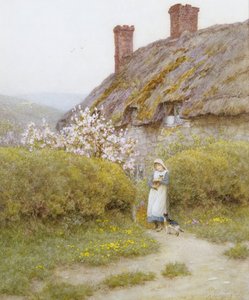 Un cottage du Dorset - Helen Allingham