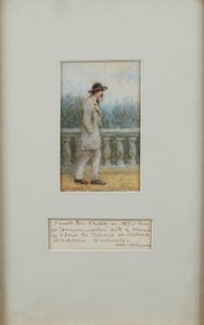 Alfred, Lord Tennyson dans son jardin
