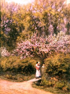 Près de la porte du cottage - Temps des fleurs