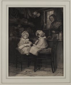 Fer plat pour un farthing (encre sur papier) - Helen Allingham
