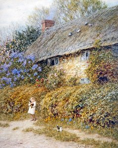 Vieux cottage à Freshwater, Île de Wight