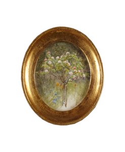 Rosier et iris - Helen Allingham