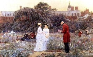 Le jardin des vieux hommes, hôpital de Chelsea - Helen Allingham