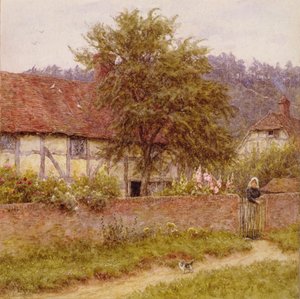Le chaton errant, c.1891 - Helen Allingham