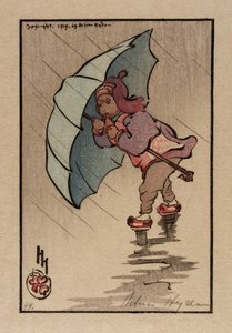 Le parapluie bleu