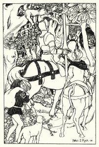 La Croix Rouge et la Dame Una dans la forêt - Helen S. Kuck