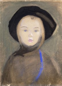 Fille au ruban bleu
