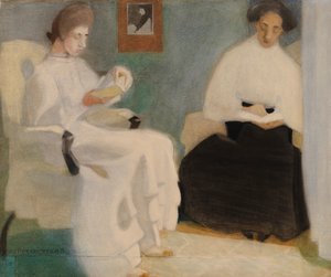 Filles lisant, 1907