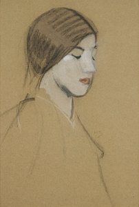 Tête de jeune fille - Helene Schjerfbeck