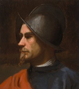 Guerrier au casque - Helene Schjerfbeck