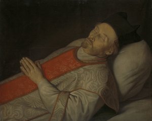 Portrait de Joannes Putkamer (1600-1671) sur son lit de mort